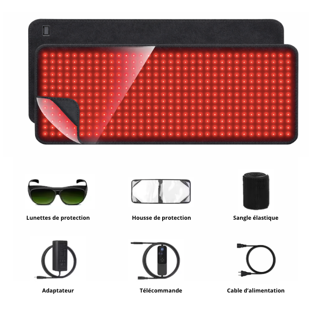 Tapis de Luminothérapie Rouge 660nm + 850nm
