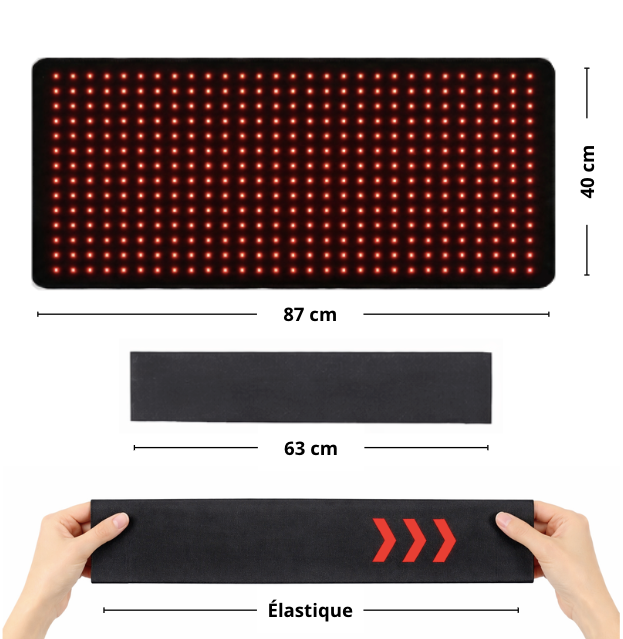 Tapis de Luminothérapie Rouge 660nm + 850nm